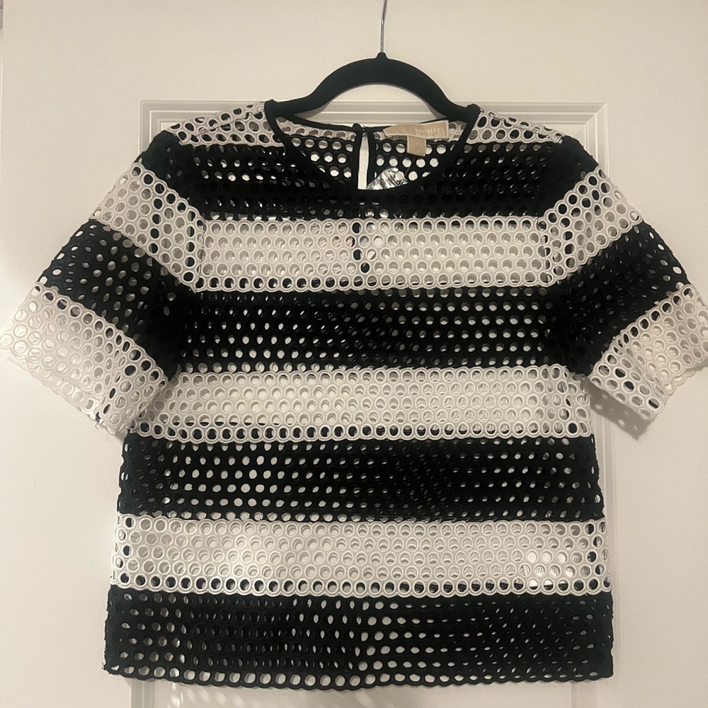 Michael kors eyelet shirt NWT